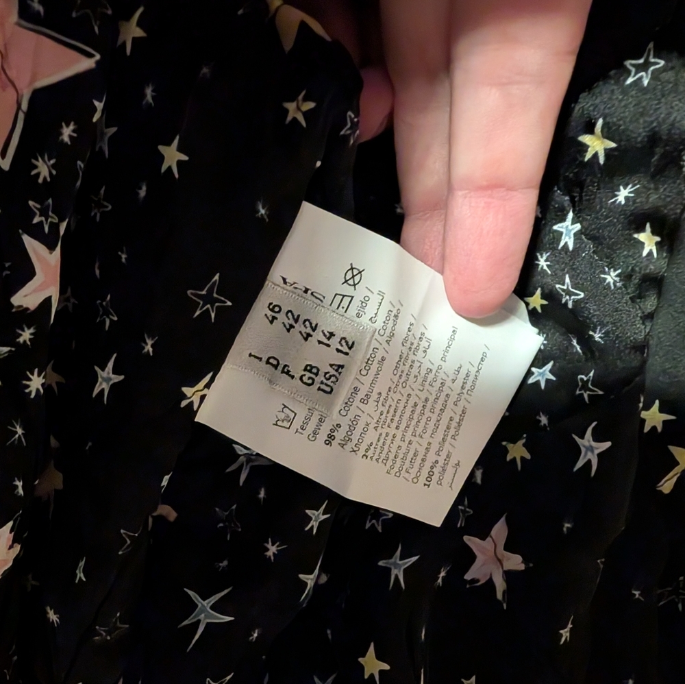 Moschino Denim Moon and Stars Jacket size US 12 - Picture 8 of 9